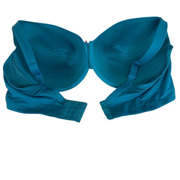 Cacique Lightly Lined Full Coverage Teal Blue  Bra Women's Size 44DDD - Picture 9 of 15